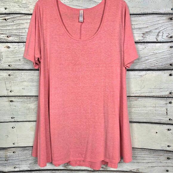 LuLaRoe Pink Swing Tunic Top Size L - Picture 2 of 8